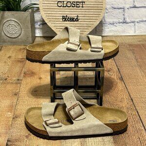 Birkenstock Arizona Taupe leather sandals